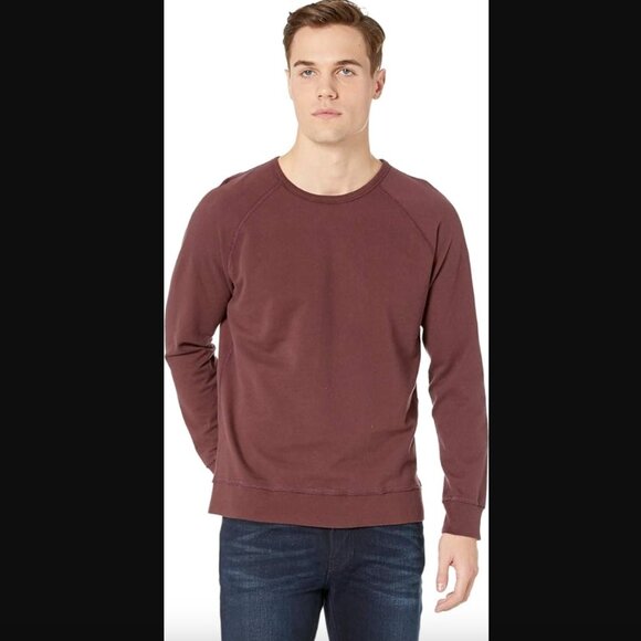 Adriano Goldschmied AG Sulfur Rich Carmine Siris Raglan Sweatshirt Mens L - Picture 1 of 7